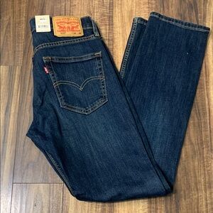 Levi's Blue Slim Jeans with Classic Indigo Wash